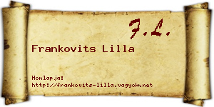 Frankovits Lilla névjegykártya